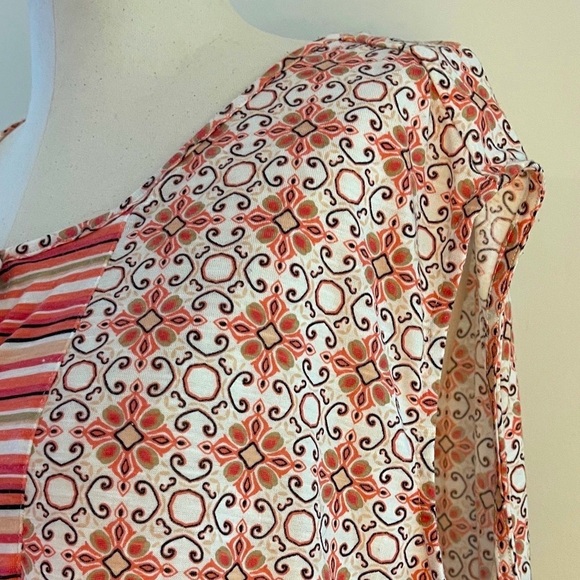 Como Blu Women's Boho Patterned Top | Size 3X - Picture 3 of 6